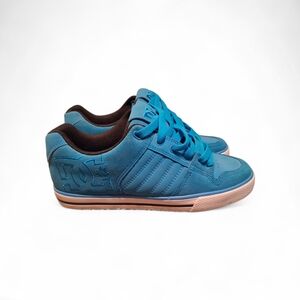 DC Men's Teal Sneakers with White Soles